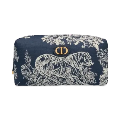 Dior 30 Montaigne Venus Pouch Toile De Jouy Reverse Jacquard "Blue"