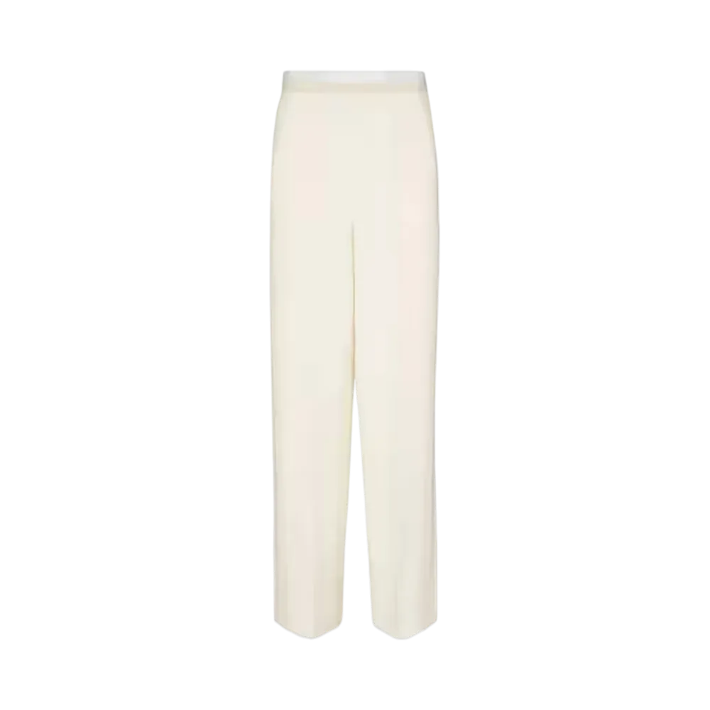 FENDI Women's Wool and Silk Pants "White"