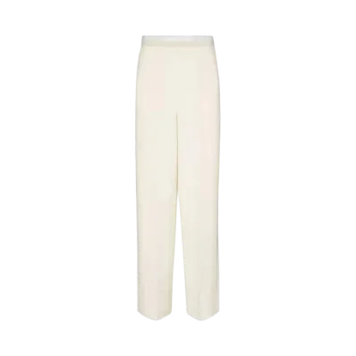 FENDI Women's Wool and Silk Pants "White"