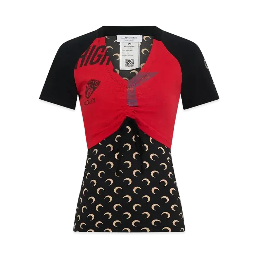 Marine Serre Regenerated Graphic T-Shirt Tank Top "White/Red"