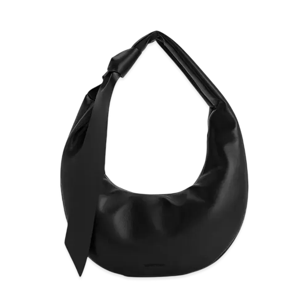 CHARLES & KEITH Tony Knot Curve Hobo Bag "Noir"