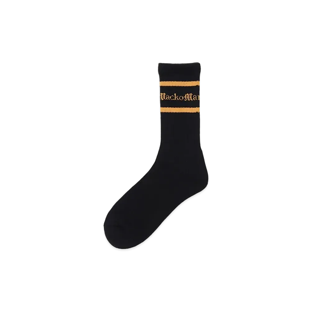 WACKO MARIA Logo Jacquard Socks "Gold"