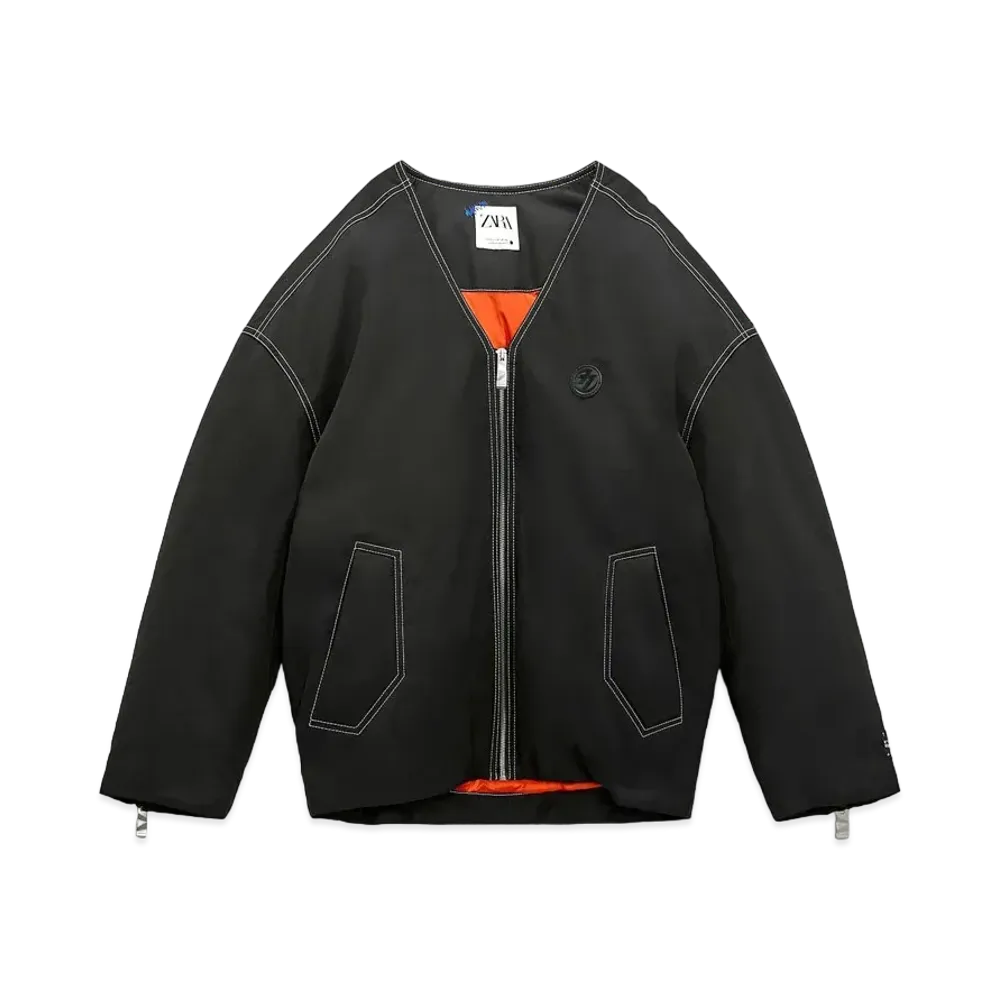 ADERERROR x ZARA Over Size Bomber Jacket "Black"