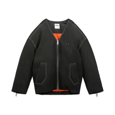 ADERERROR x ZARA Over Size Bomber Jacket "Black"