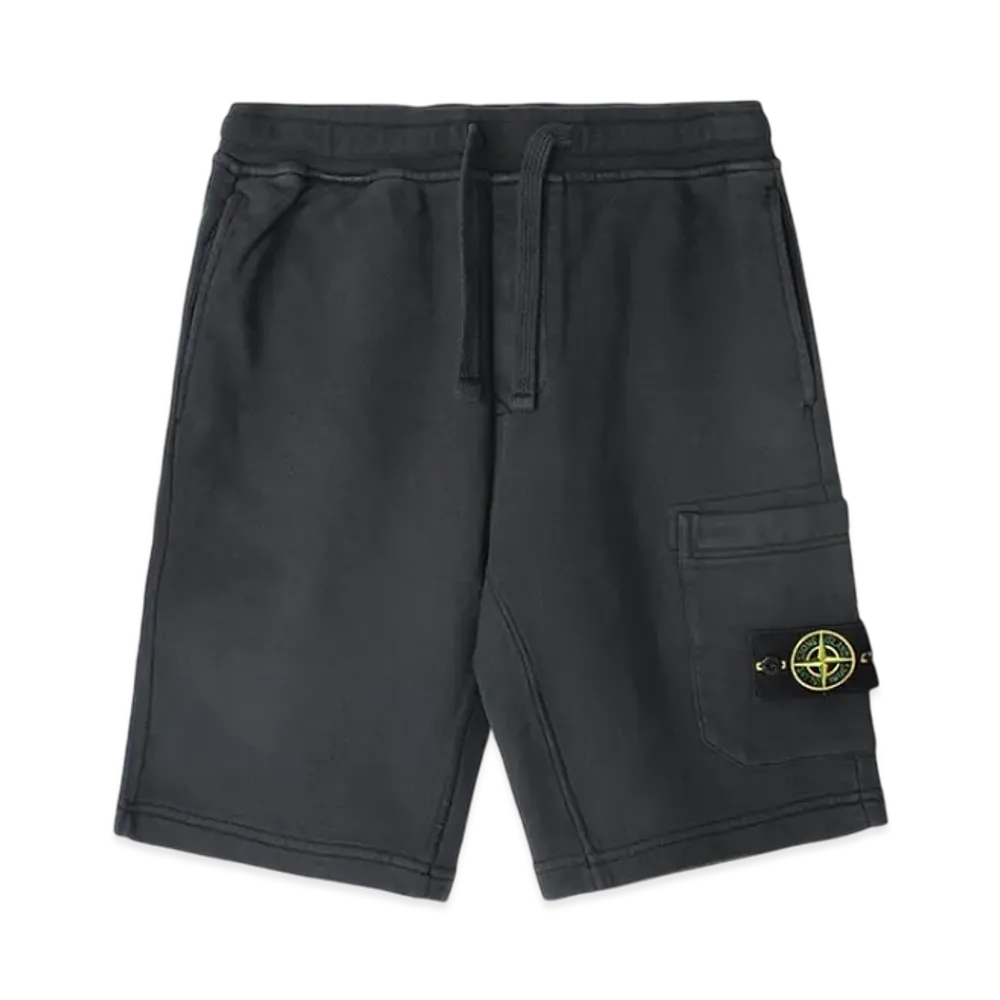 Stone Island 64651 Fleece Bermuda Shorts - 24SS "Dark Grey"