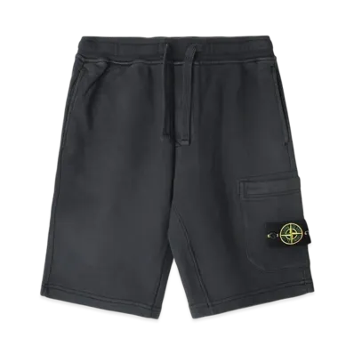 Stone Island 64651 Fleece Bermuda Shorts - 24SS "Dark Grey"