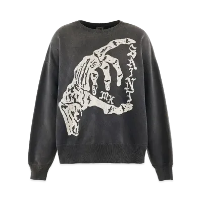 SAINT Mxxxxxx Crew Swt_Bone Saint "Black"