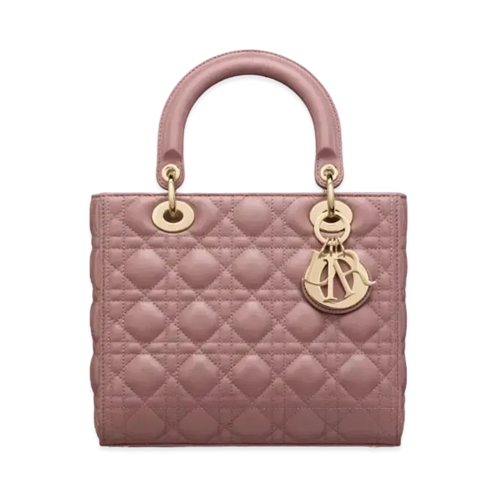 Dior Medium Lady Dior Bag Cannage Lambskin "Peony Pink"