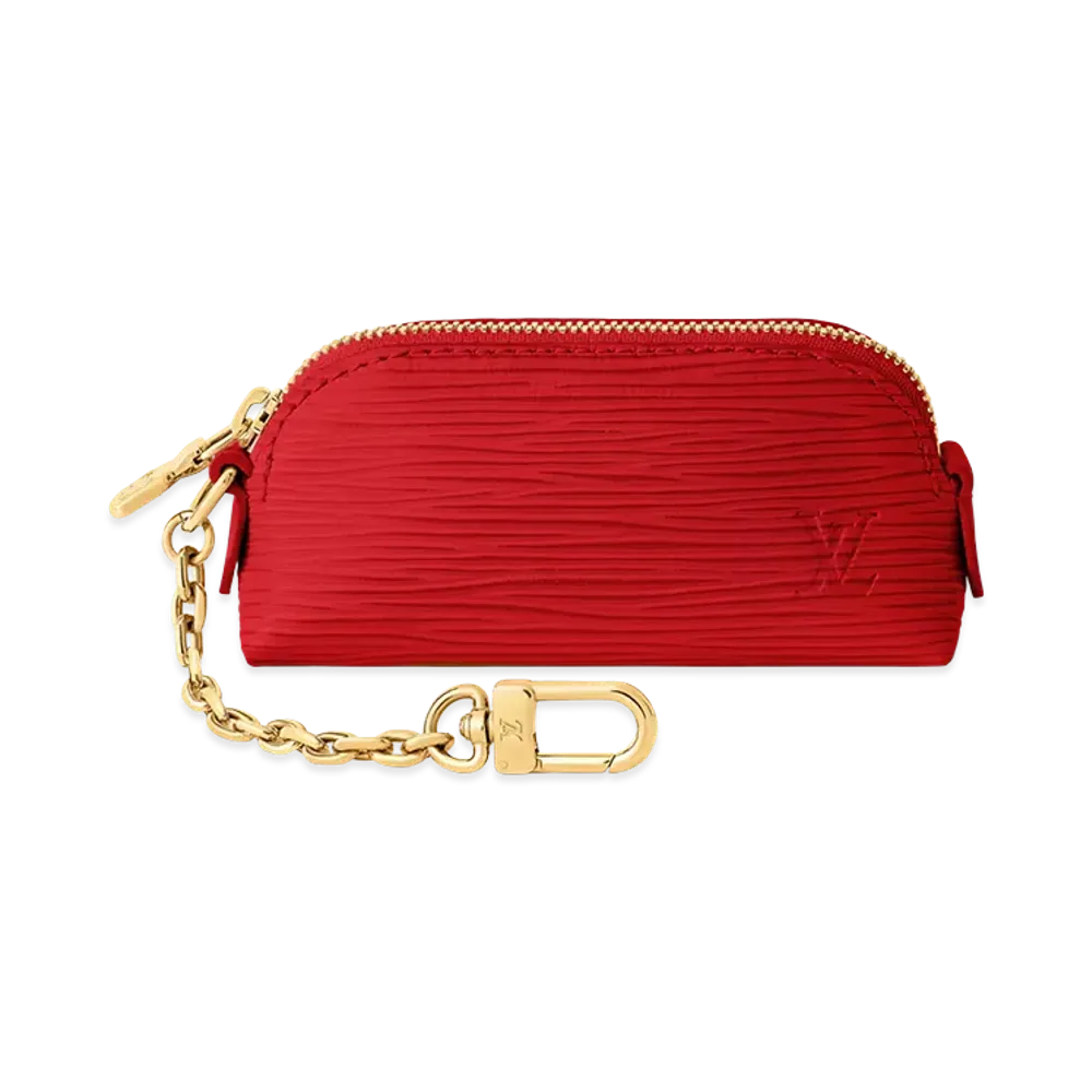 Louis Vuitton Cosmetic Lipstick Pouch "Louis Red"