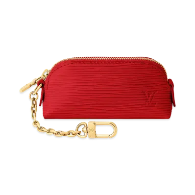 Louis Vuitton Cosmetic Lipstick Pouch "Louis Red"