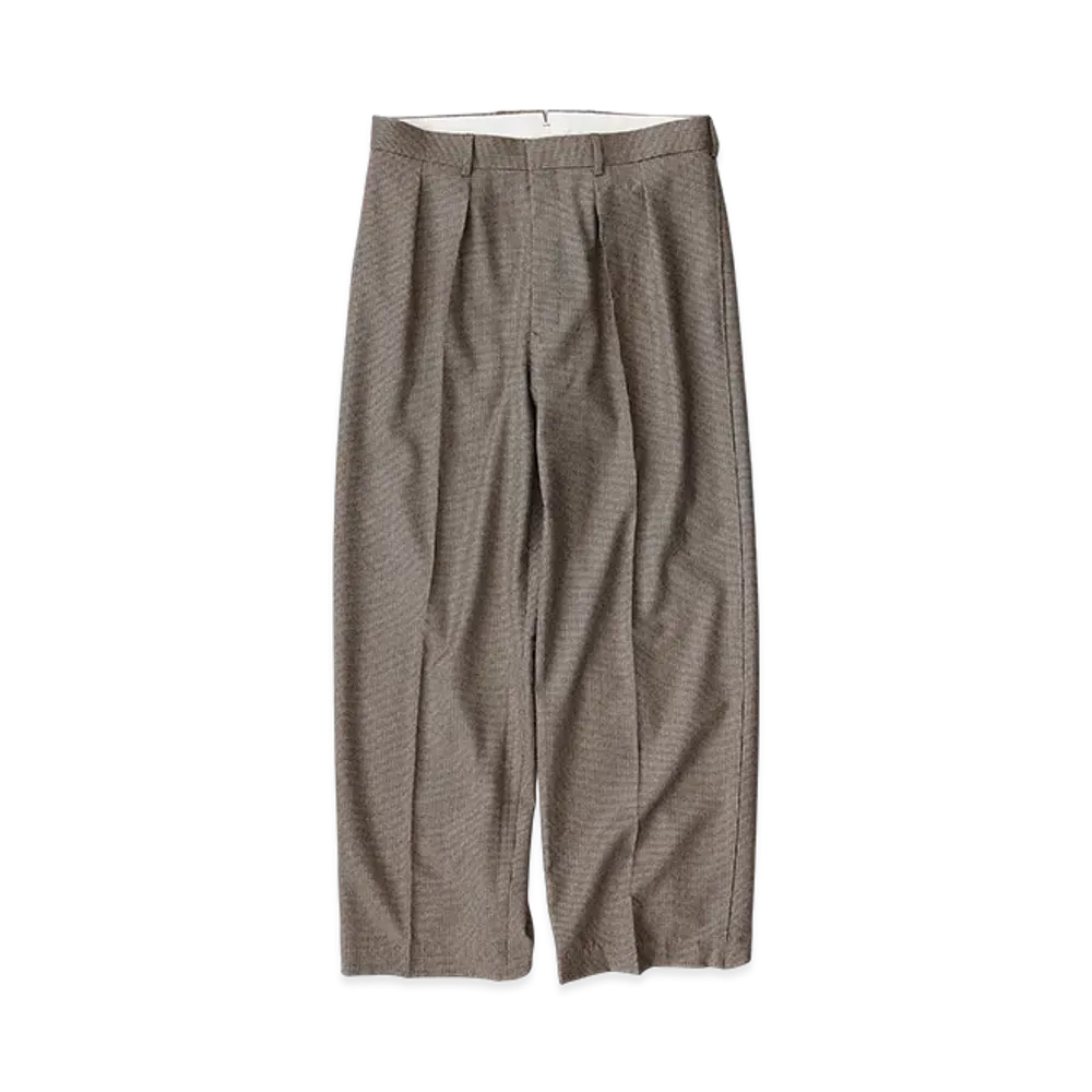 NICENESS Schenker Flying V Trousers - Wide "Brown"