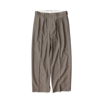 NICENESS Schenker Flying V Trousers - Wide "Brown"