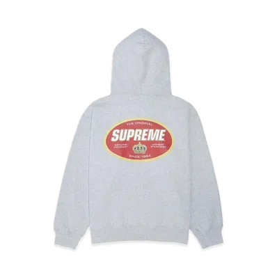 Supreme Crown Hooded Sweatshirt "Heather Grey"