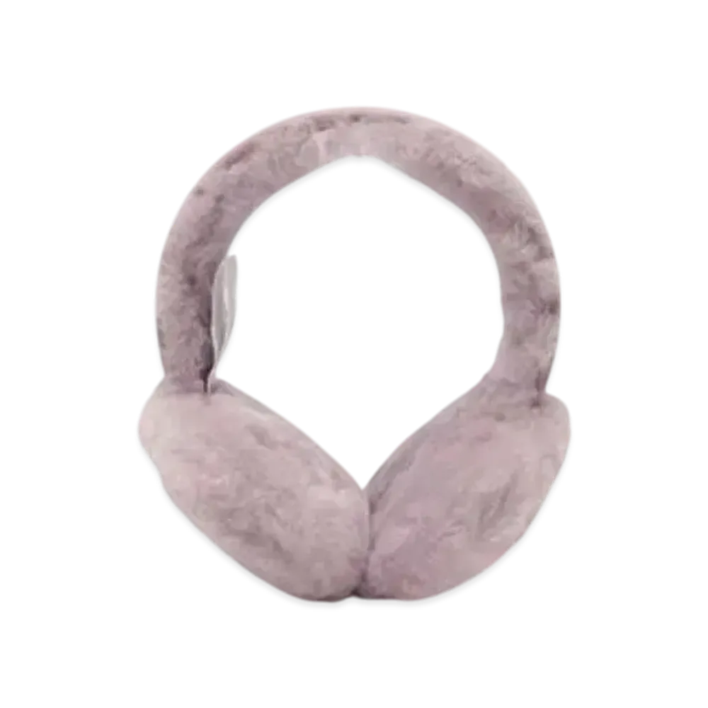 UGG Sheepskin Embroidery Earmuff "Pink"