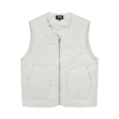 Stussy RECYCLED NYLON LINER VEST "Bone"