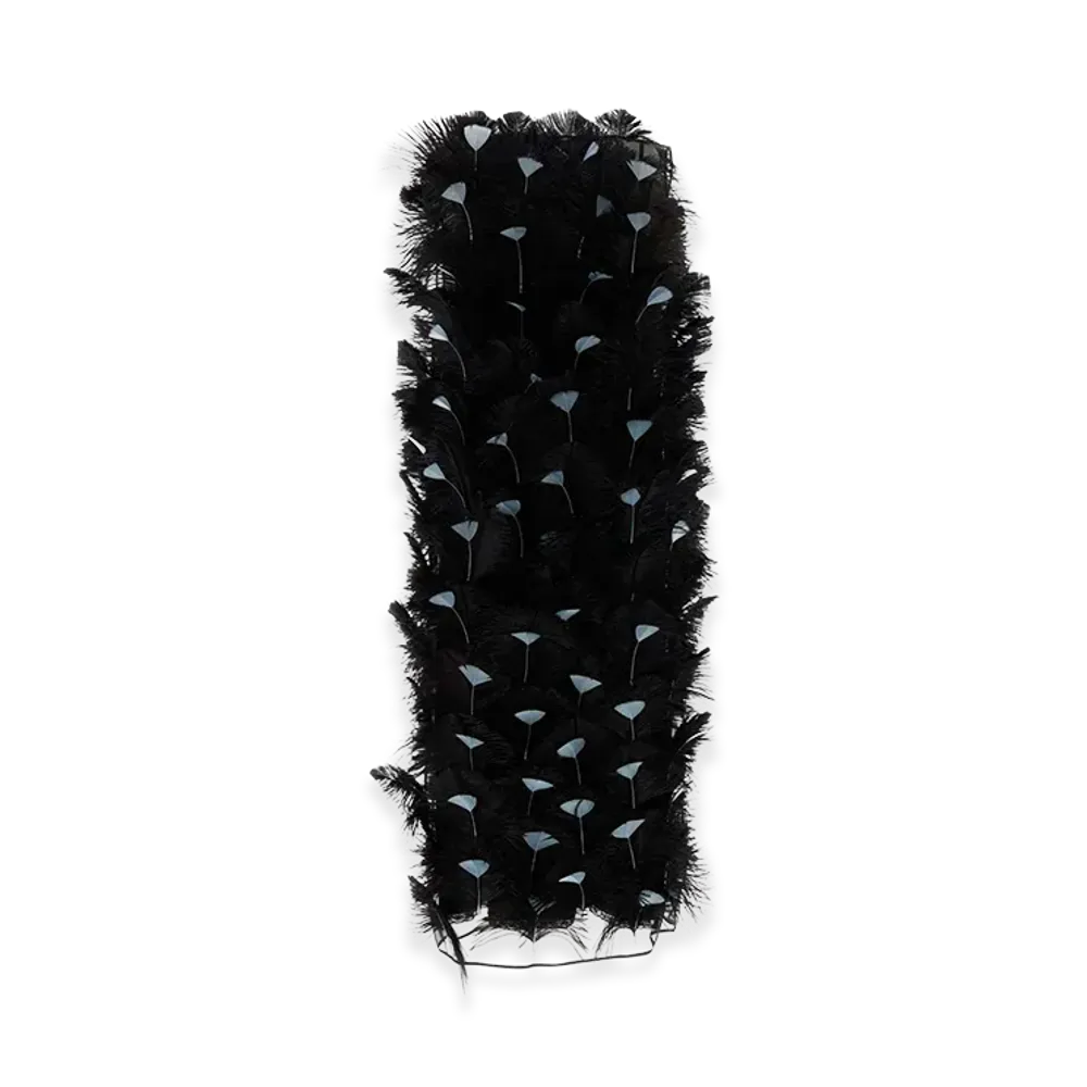 PRADA Women's Embellished Organza Dress "Black"