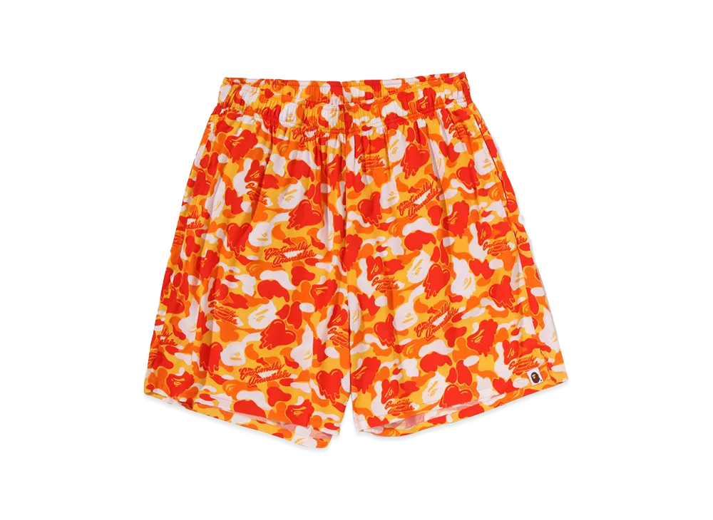 A BATHING APE x EMOTIONALLY UNAVAILABLE Shorts "Orange"