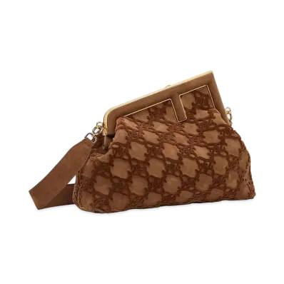 FENDI First Medium Leather "Brown"