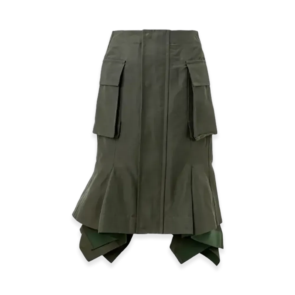 sacai Grosgrain Skirt "Khaki"