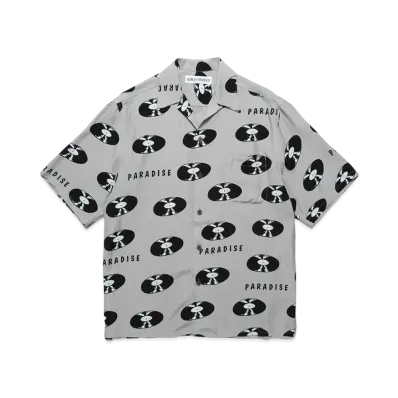 WACKO MARIA Records Hawaiian Shirt "Gray"