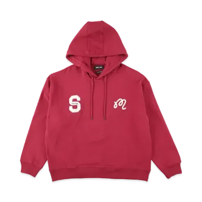 WIND AND SEA x Malbon Golf Hoodie "Burgundy"