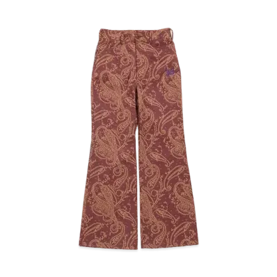 Needles FLARED STUDENT PANT - POLY JQ.(FOR WOMEN) "Paisley"