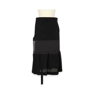 sacai Wool Suiting Skirt "Black"