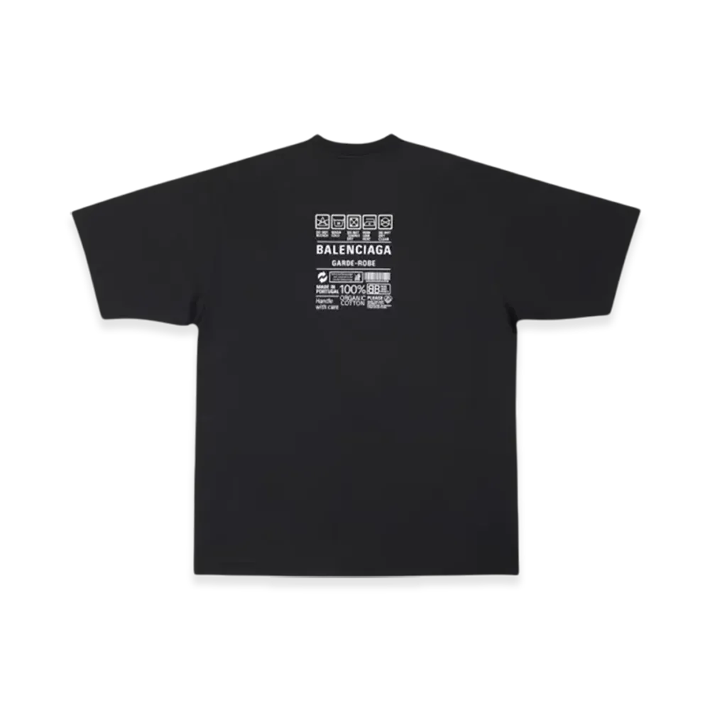 BALENCIAGA Care Label Medium Fit T-Shirt "Black"