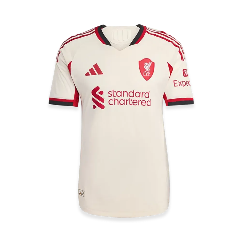 adidas Liverpool FC 25/26 Away Authentic Uniform "Wonder White"