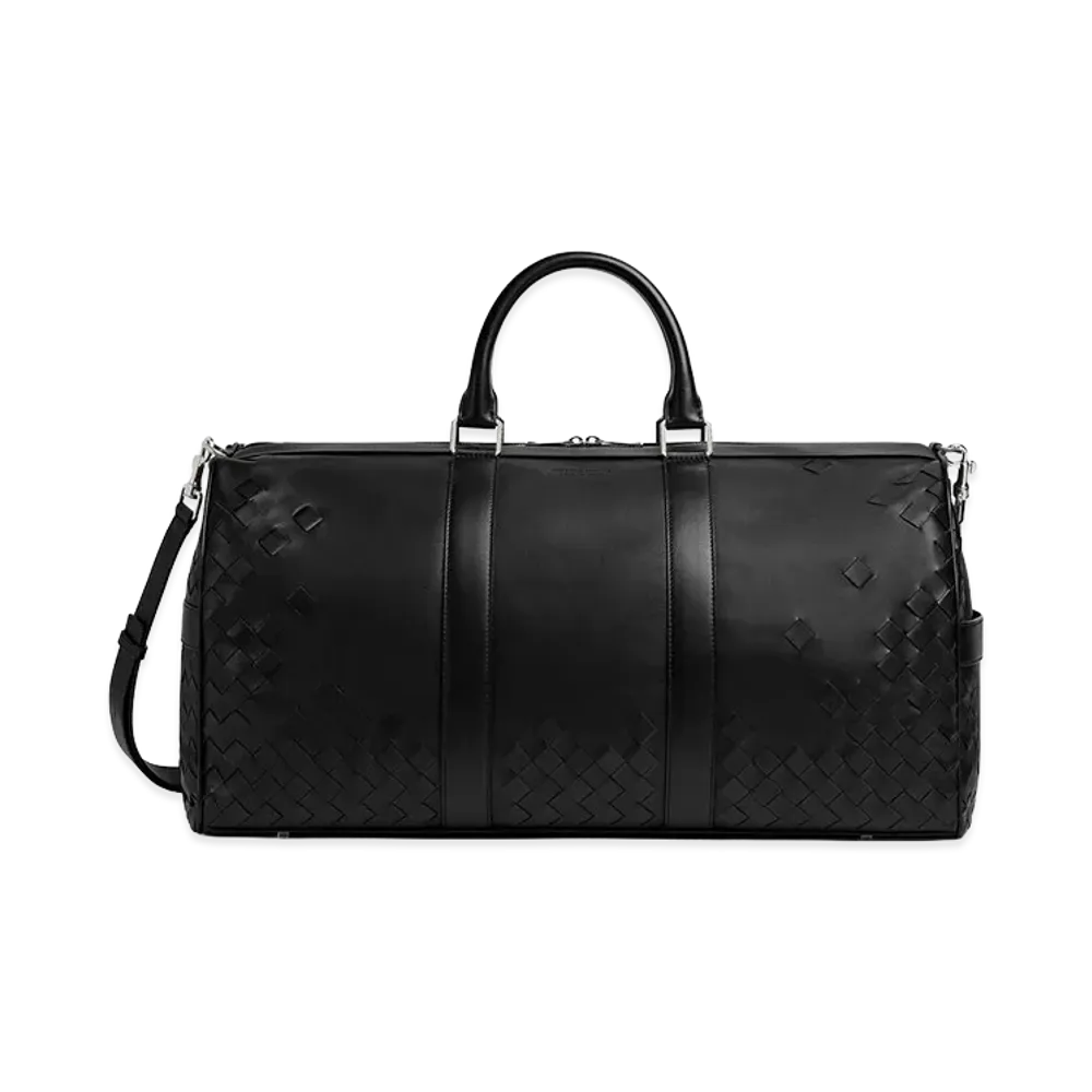 Bottega Veneta Intrecciato Cabin Duffle "Black"