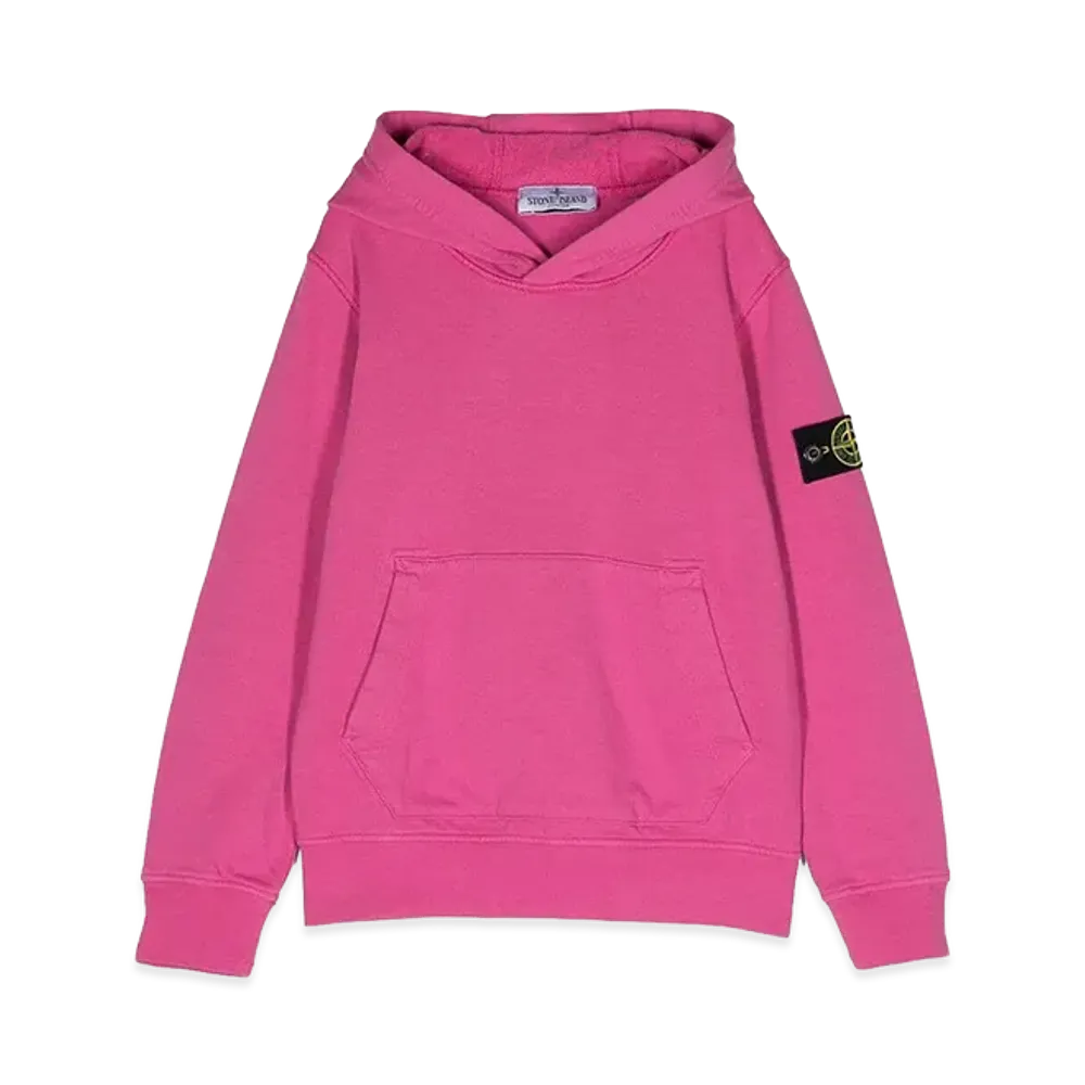 Stone Island Kids Hoodie "Fuchsia"
