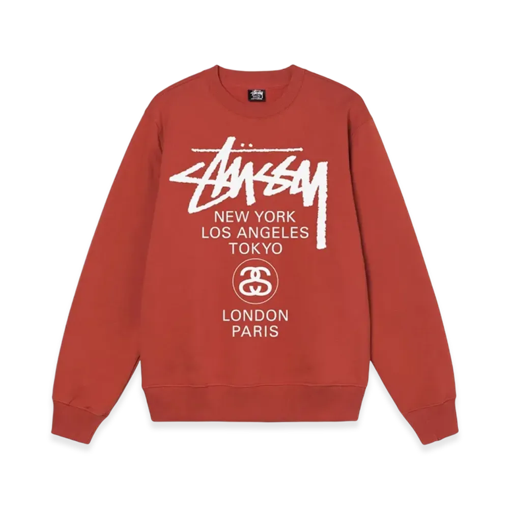 Stussy World Tour Crew 2021 "Brick"
