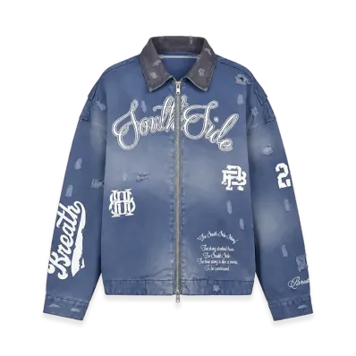 BREATH Bleach Duck Jacket "Blue"