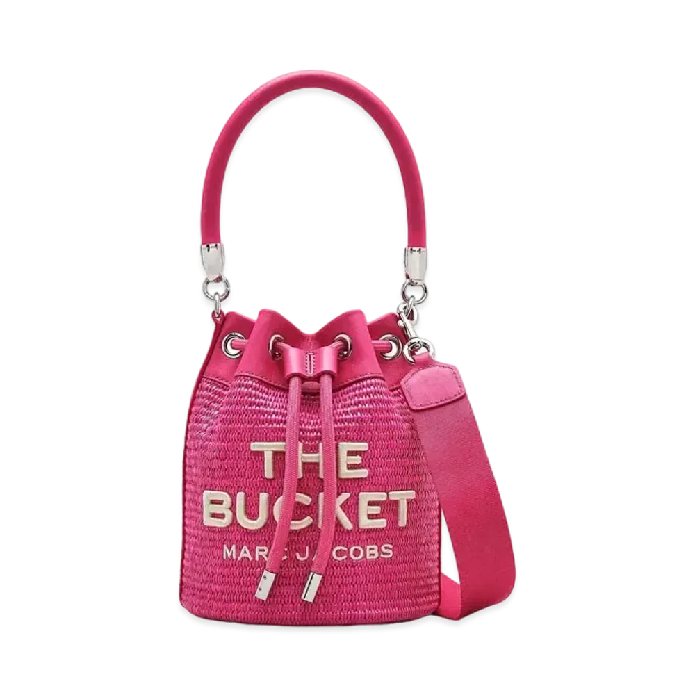 Marc Jacobs The Woven Bucket Bag "Hot Pink"