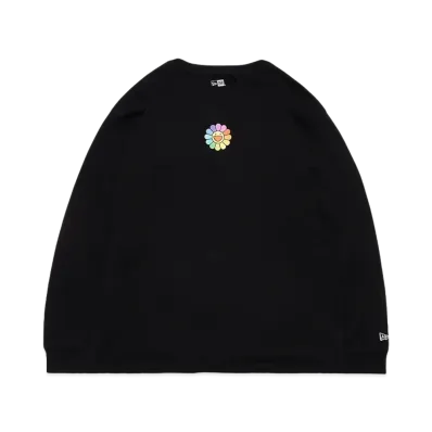 NEW ERA TAKASHI MURAKAMI L/S RELAXED FIT COTTON TEE "Black"
