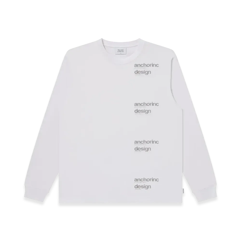 Mercedes Anchor inc. Repeated Fabric Logo L/S Tee "White"