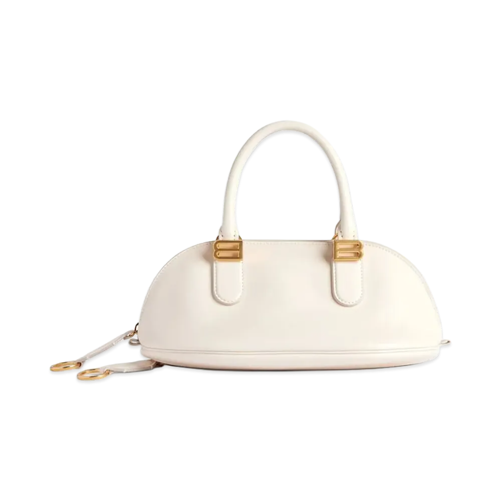 BALENCIAGA Women's Bolero Bowling Bag Mini "Beige"