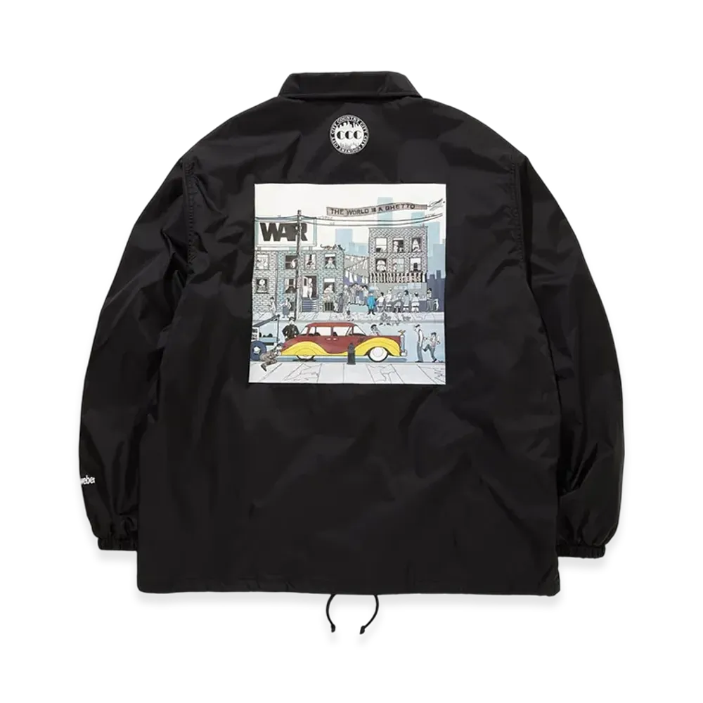 Weber x War x City Country City Coarch Jacket The World Is The Ghetto "Black"