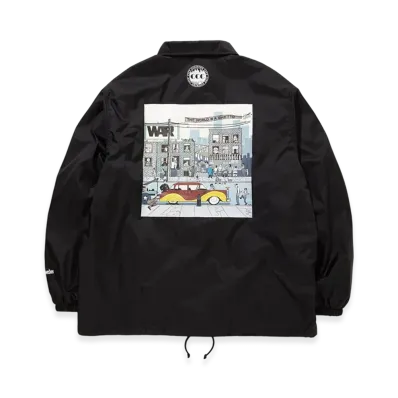 Weber x War x City Country City Coarch Jacket The World Is The Ghetto "Black"