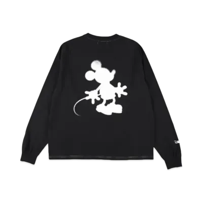 WIND AND SEA x Disney Black L/S Tee "Gray"