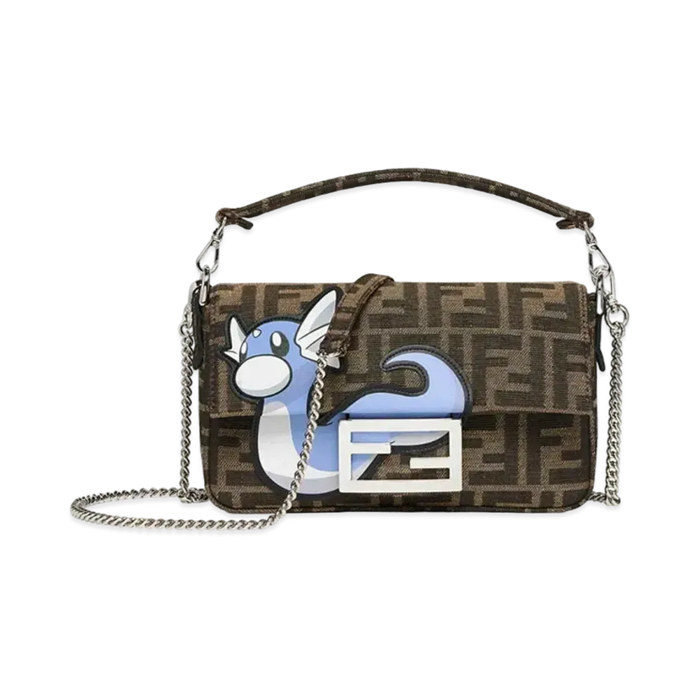 Pokemon x Fragment x FENDI Dratini Baguette Small FF Fabric Bag "Multi Color"