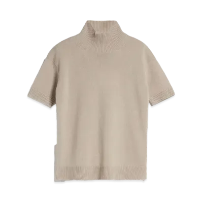Max Mara Paola Wool And Cashmere High-Neck Sweater "Sand"