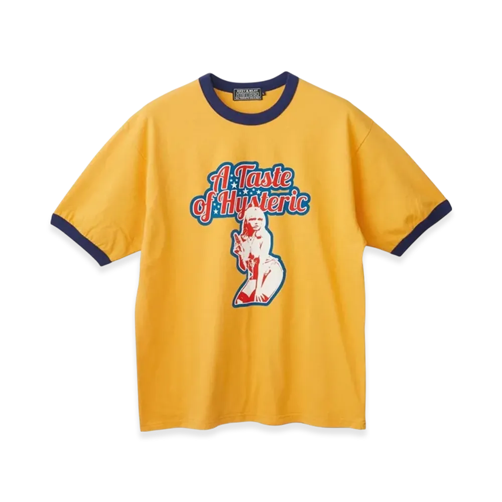 HYSTERIC GLAMOUR Taste Of Hysteric T-Shirt "Yellow"