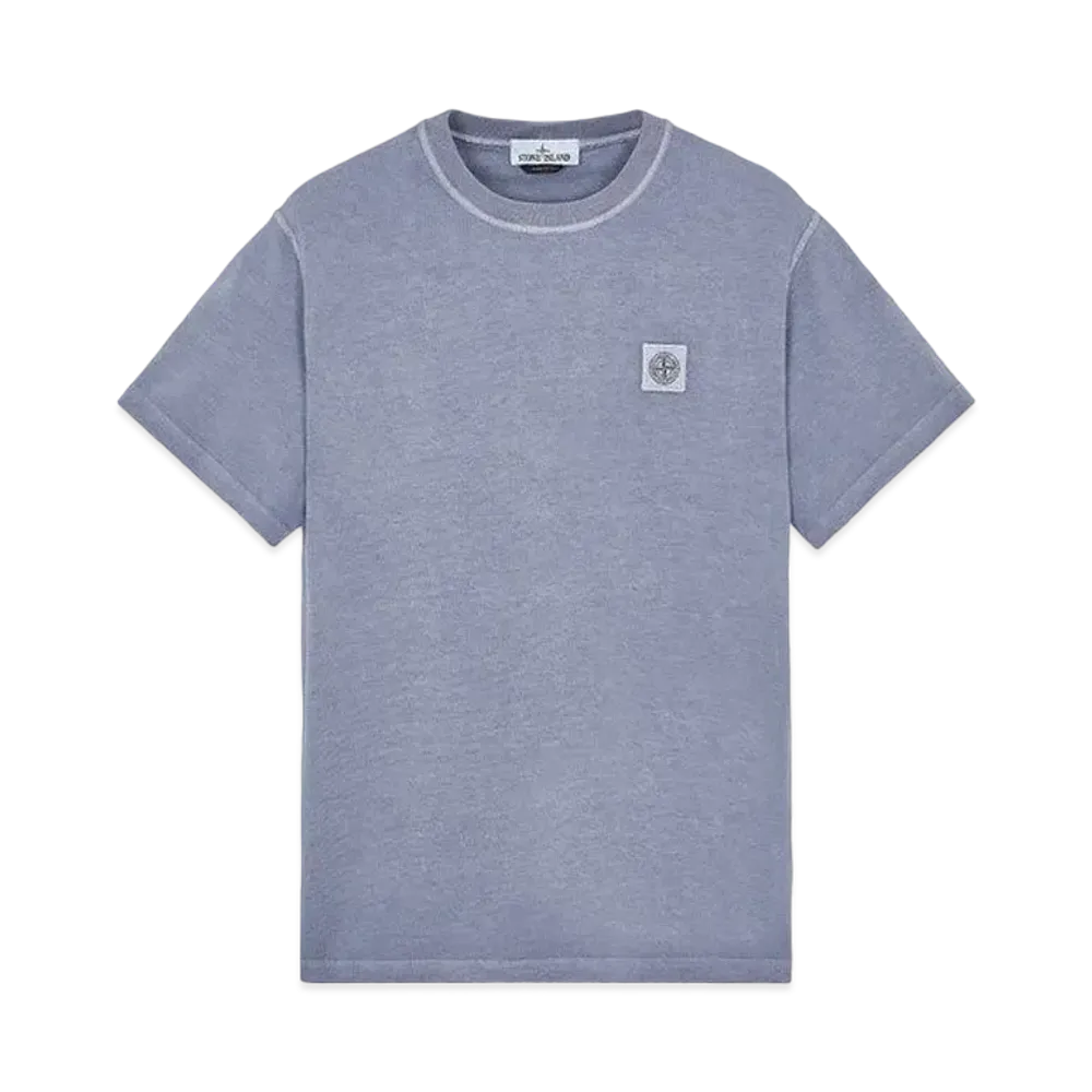 Stone Island 23742 20/1 COTTON JERSEY 'FISSATO' EFFECT_SLIM FIT "Pastel Blue"