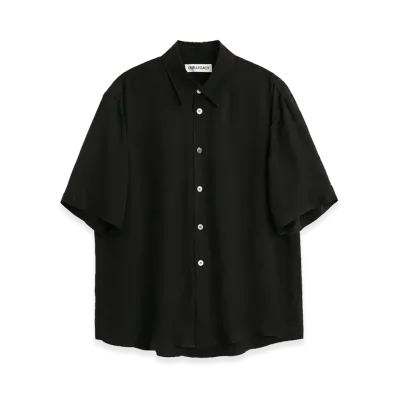 OUR LEGACY Beyond Shirt Shortsleeve "Char Black Dustveil Cupro"