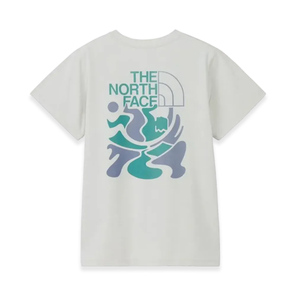 The North Face Short Sleeve ES Climbing Logo Tee "White Mix Gray"