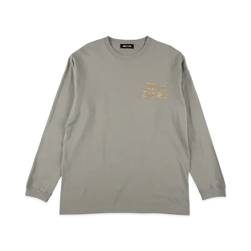 WIND AND SEA Flocky Processing Logo L/S Tee "Gray"