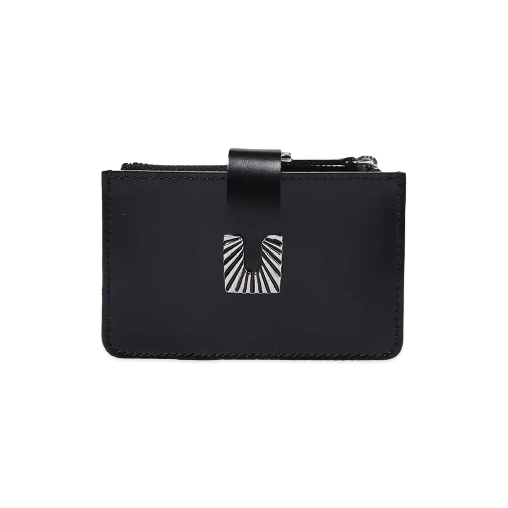 TOGA VIRILIS Leather wallet small square tip "BLACK"