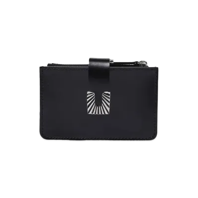 TOGA VIRILIS Leather wallet small square tip "BLACK"