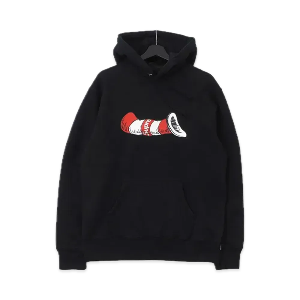 Supreme Cat in the Hat Hooded Sweatshirt "Black"